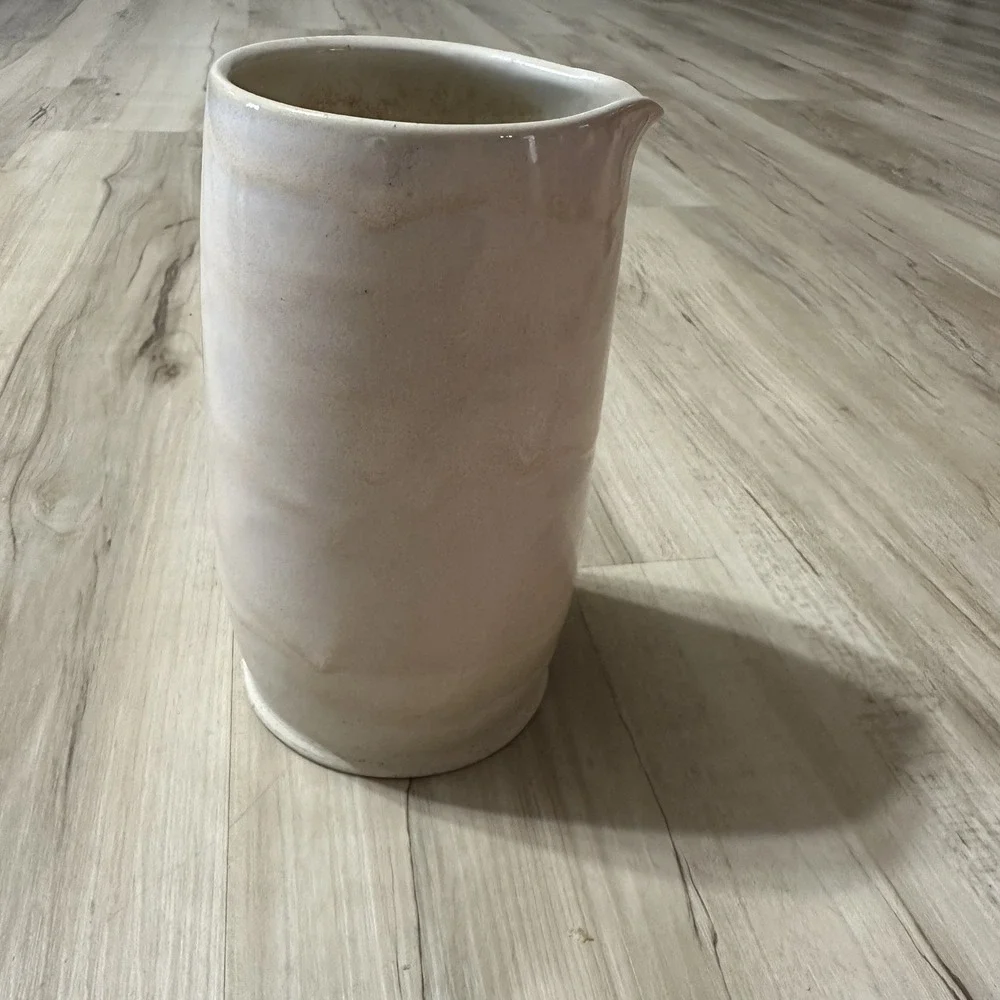 Alissa Goss Pottery Lot Of 2 Vase‎ Jar Pitcher - Honey Glaze Fast Shipping